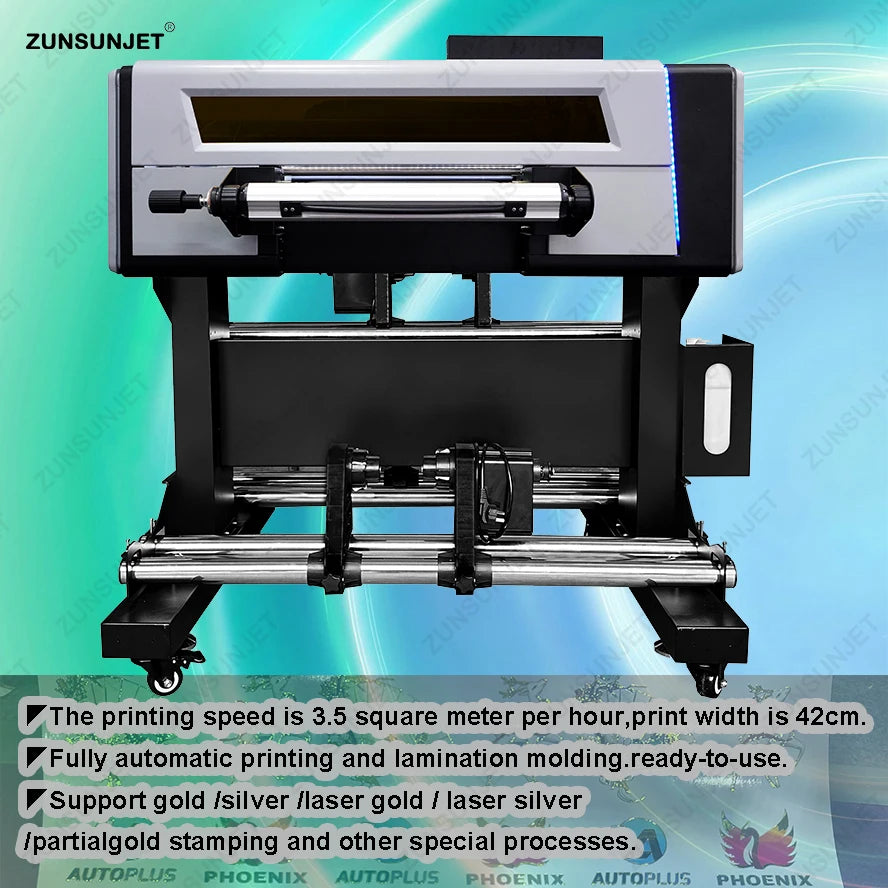 Automatic Small Uv-dtf Uvdtf A2 60*40 Uv Dtf Sticker Dtfuv Foil  Printer With Roll Laminator