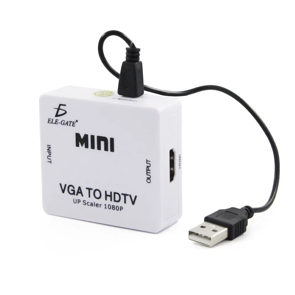 ELEGATE B621 Mini VGA to for 1080P TV Signal Adapter Converter (Made in Mexico)
