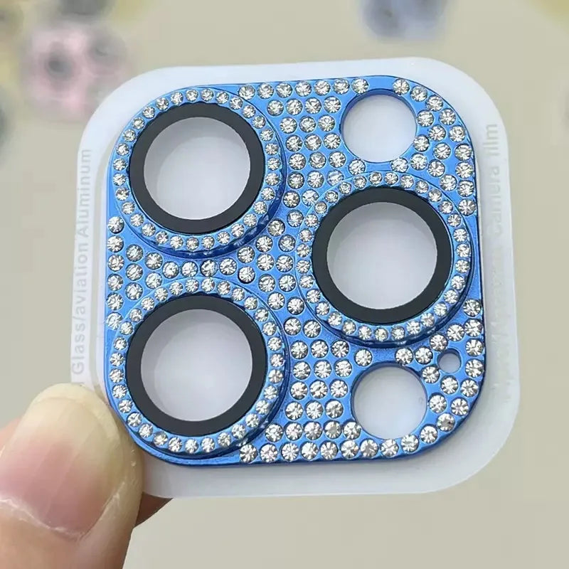Hot Diamond Anti-scratch Lens Protection for iPhone 14 Full Protector Camera Lens Tempered Glass for iPhone 11 12 13 15 Pro Max