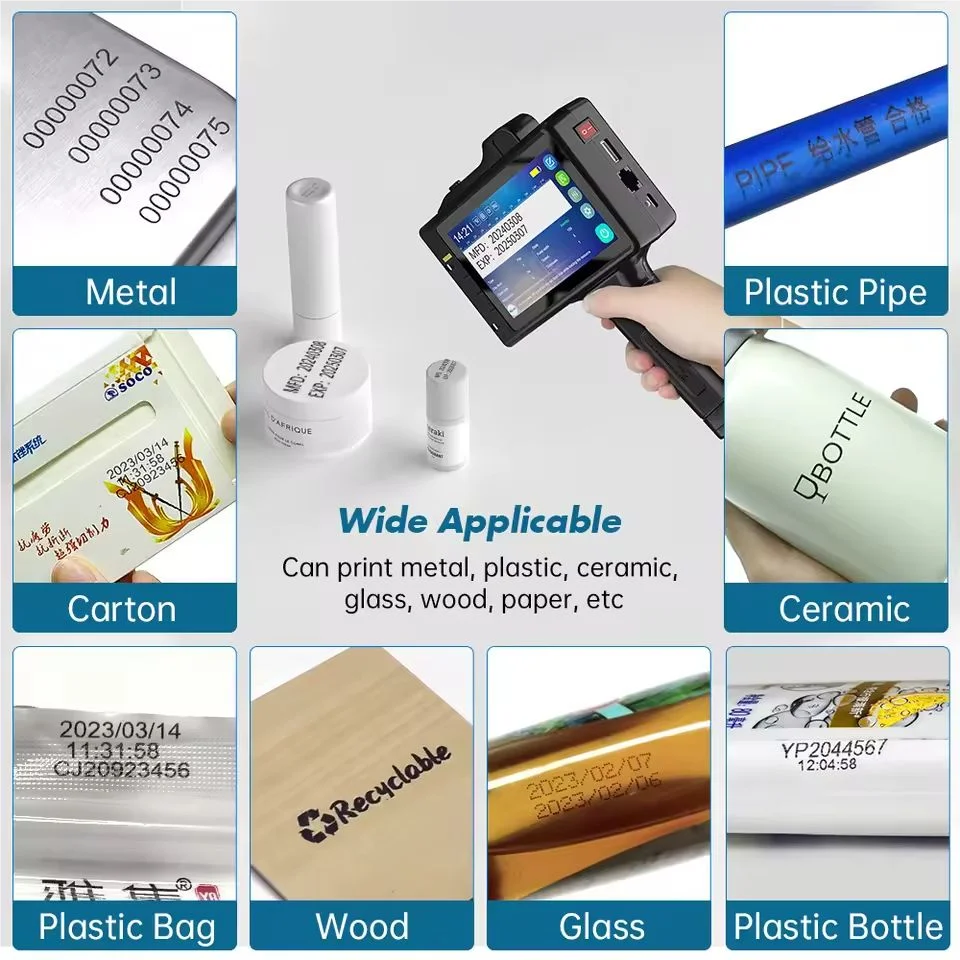 Willita Logo Portable Printing Machine Mini Printer Mobile Inkjet Pen Metal Hand Held Inkjet Printer