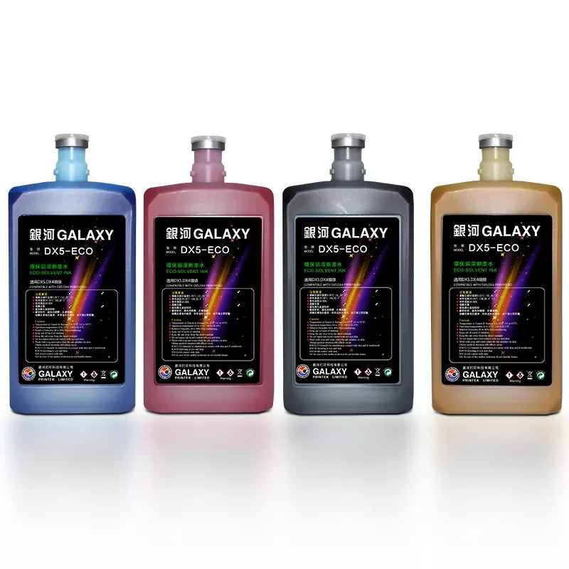 Galaxy Eco Solvent Ink for Epson DX4/DX5/DX7/XP600/i3200 for Eco Solvent Printer Ink