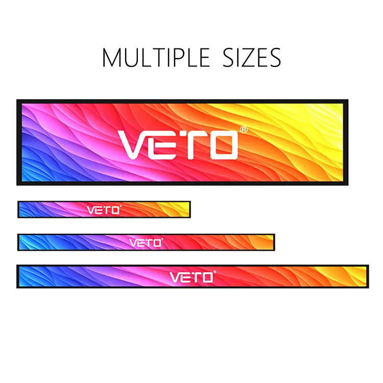 VETO 23.1 Inch Indoor Stretched Bar LCD Panel Android Shelf Advertising Screen TFT LCD Bar Style Display for Supermarket Retail