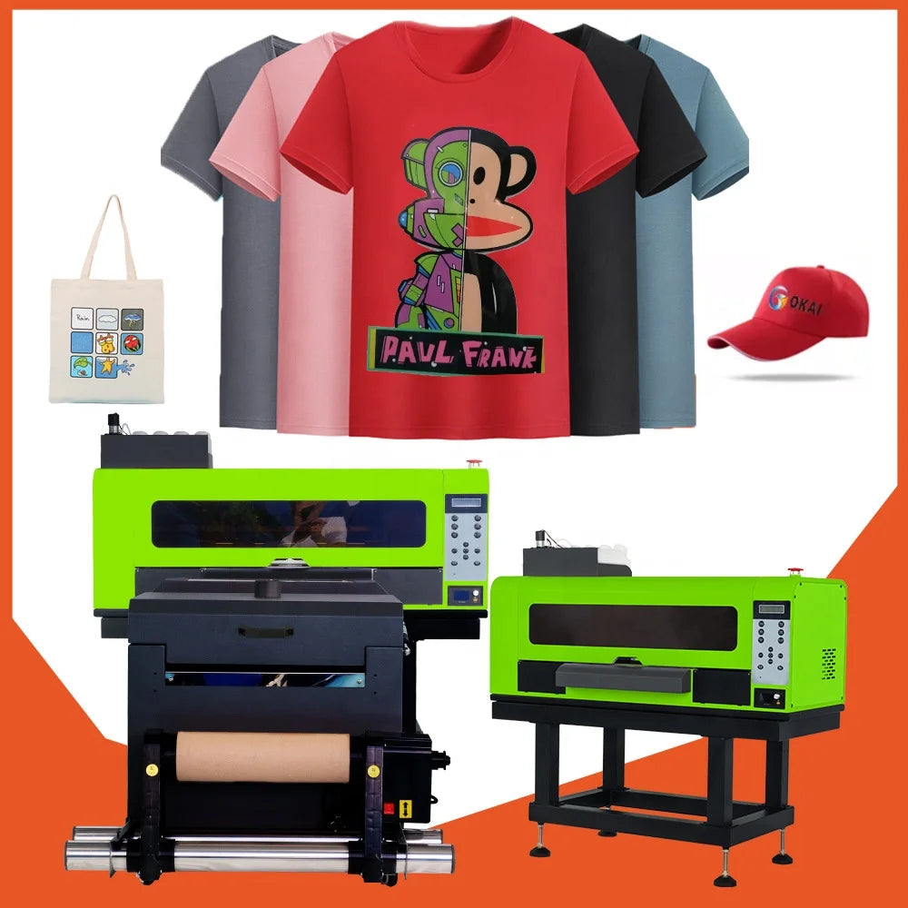 Okai A3 Dtf Printer 30cm XP600 Heat Press Machines with Powder Dyer Shaking Machine Inkjet Printers