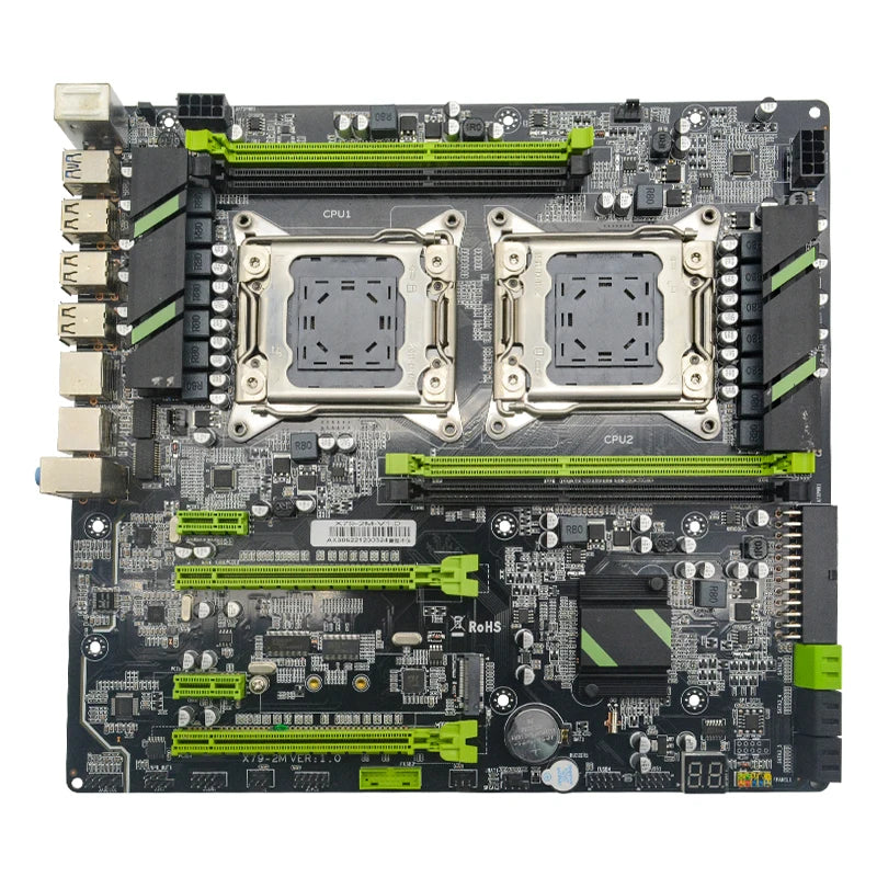 Wholesales Price Gaming Motherboard X79 Dual Xeon E5 LGA2011-0 Processors Motherboard Dual Channels DDR3 64GB M.2
