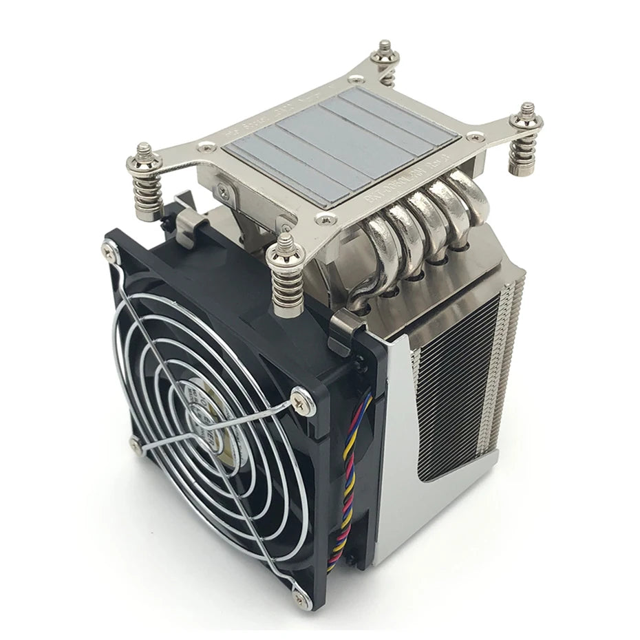 COOLSERVER R20 Cpu Cooler LGA 2011 Cooling Fan 5 Heat Pipes CPU Cooling 4 Pin PWM PC Quiet Intel LGA 2011 2066 CPU Cooling Fan