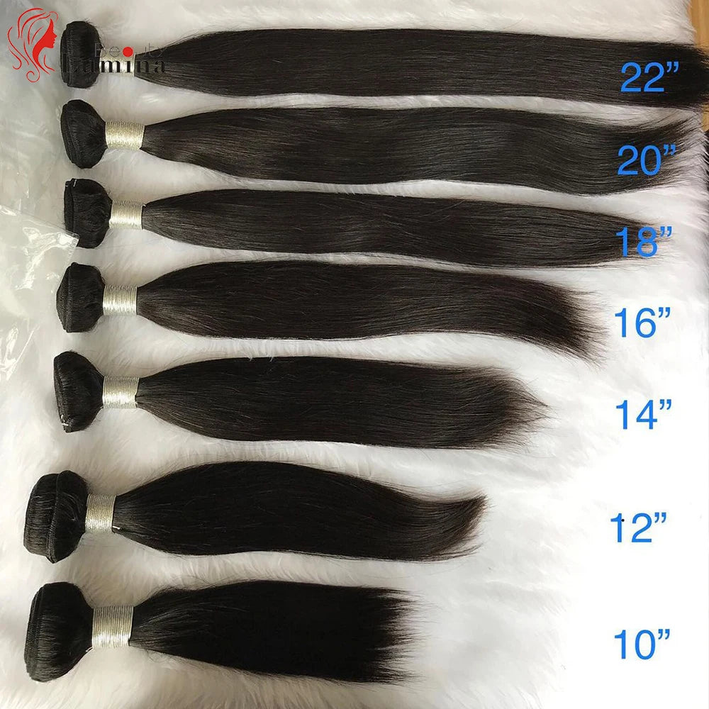 Malaysian Straight Hair Bundles 100% Remy Human Hair Extension Natural Color Bundles Straight Hair Weaves Can Buy 1 Piece 10-40