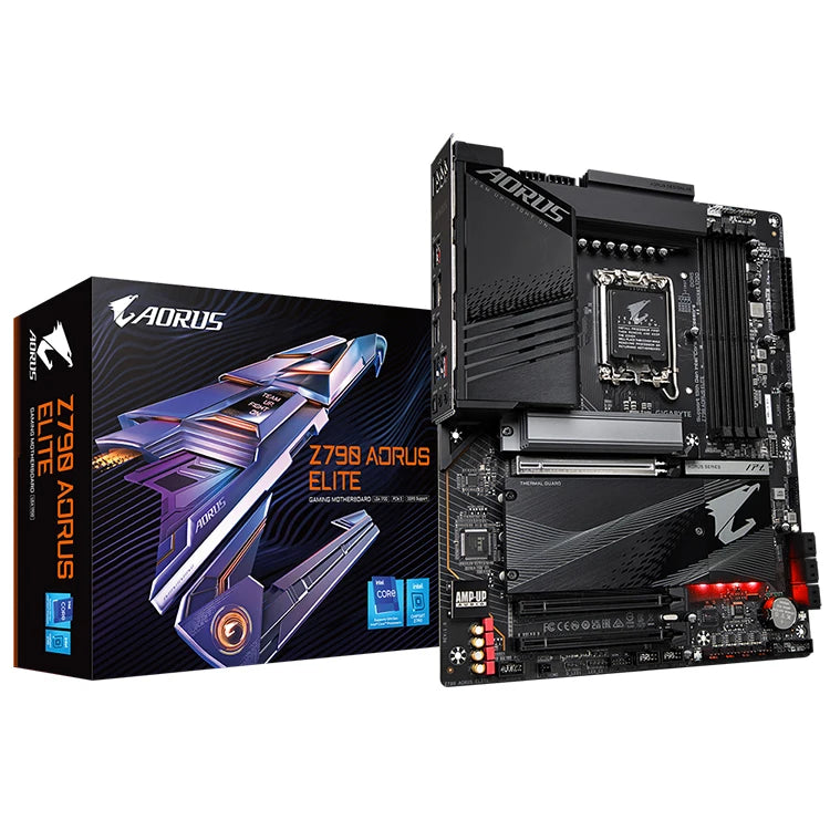 GIGABYTE Z790 AORUS ELITE Used Motherboard With LGA 1700 Supports 13th/12th Gen Intel Core Series Processors Used for Desktop
