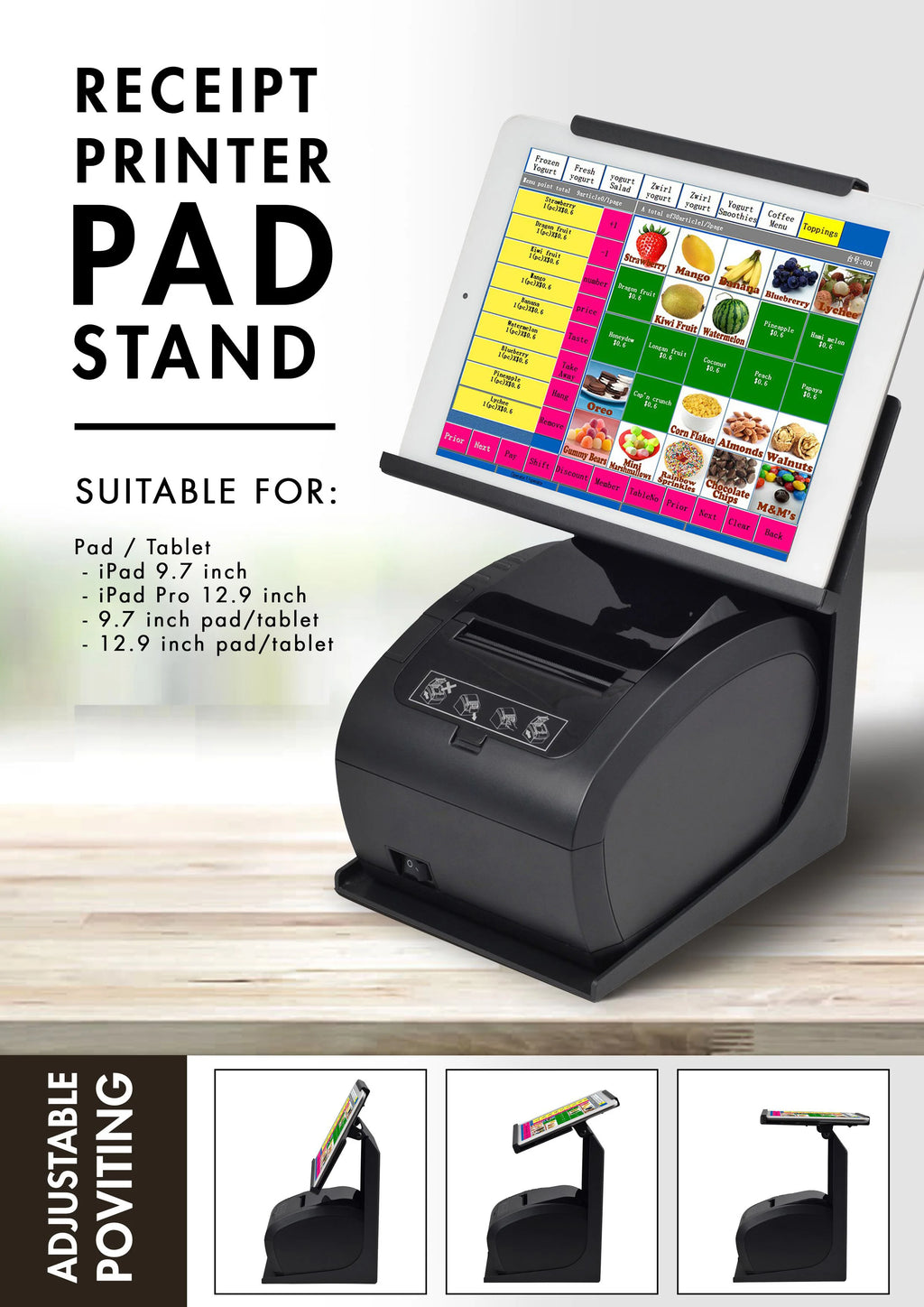 Hot Sale Desktop 80mm Thermal Receipt Printer USB Bluetooth WIFI LAN Inkless Printer Bill Ticket Printer for Pos System