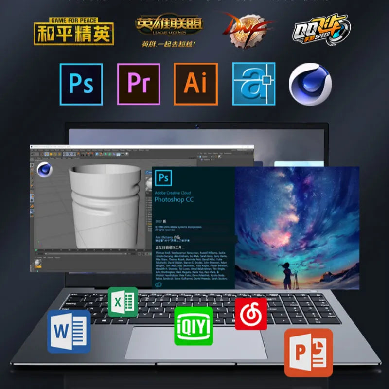 Brand New Product Powerful Laptop Intel Full Hd Ips Display 32Gb Ram 512 Gb Ssd  Camera Fingerprint Keyboard Core I7 Win 11