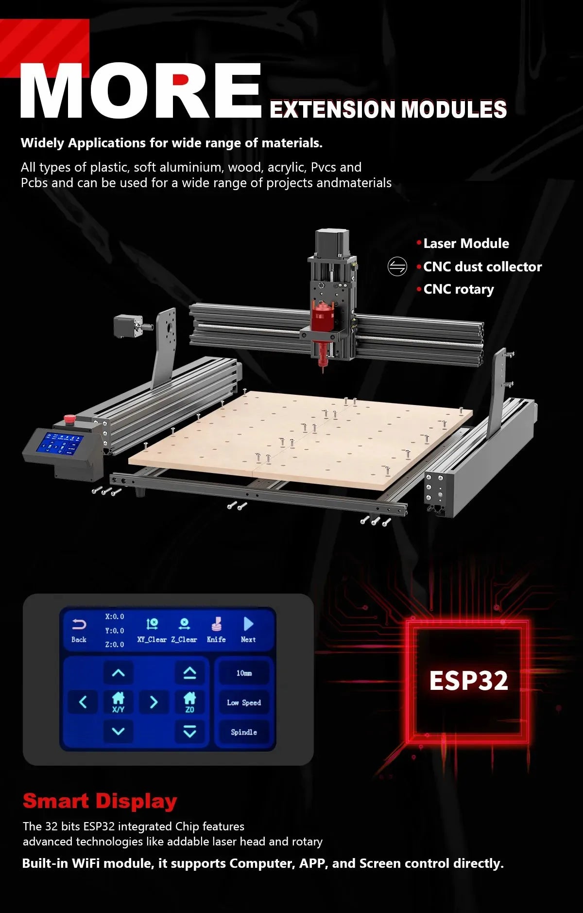 TTC450 3d Model Making Machine Heavy Duty Woodworking Furniture Engraving Carving Cutting Router Cnc Machinery Mdf Wood Acrylic