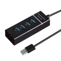 Yigao Super Speed 5 Gbps Transmission 4 Port USB 3.0 Hub with LED Light Splitter Expansion Adapter 0.25m Wire for PC-in Stock