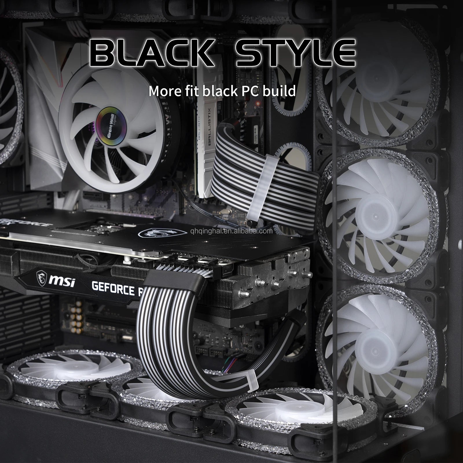 RGB PCI-E 6+2Pin Customized OEM PC MB 2*8PIN RGB Cables PSU Gaming Hardware Gaming Computer Case PC LED Power Extension Cable