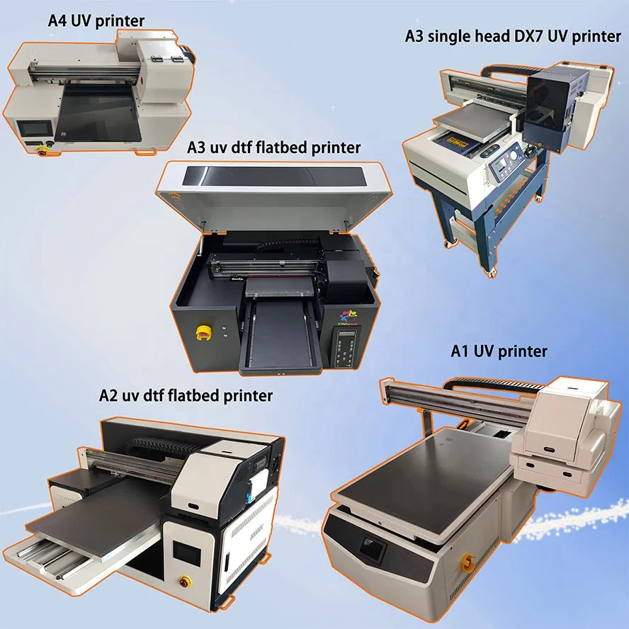 UV DTF Inkjet Flatbed Printer A3 60x90cm LED for PVC Retail Use Multifunctional Automatic 24-in-1