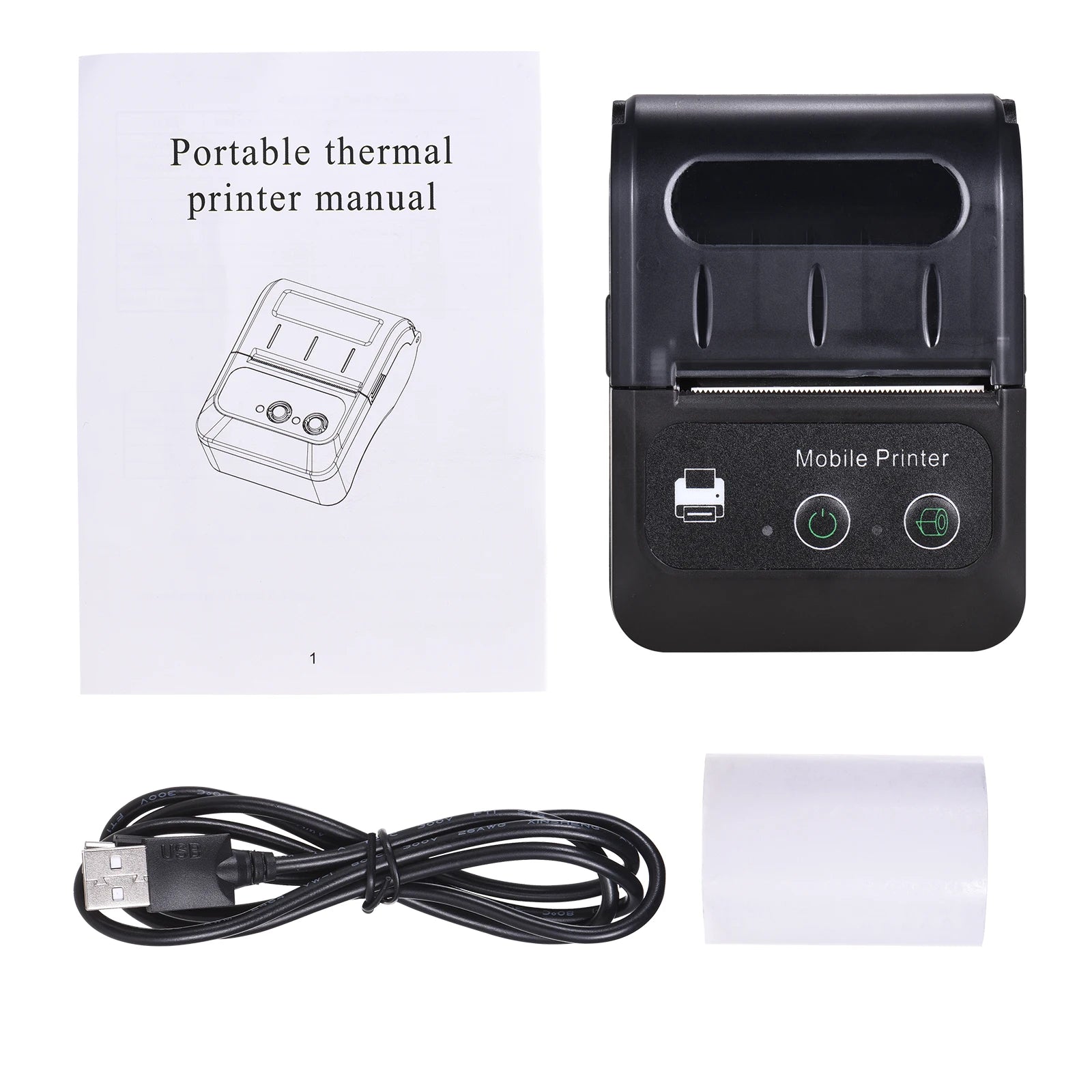Factory Price 58mm Portable Receipt Thermal Printer Compatible with Android and Ios System