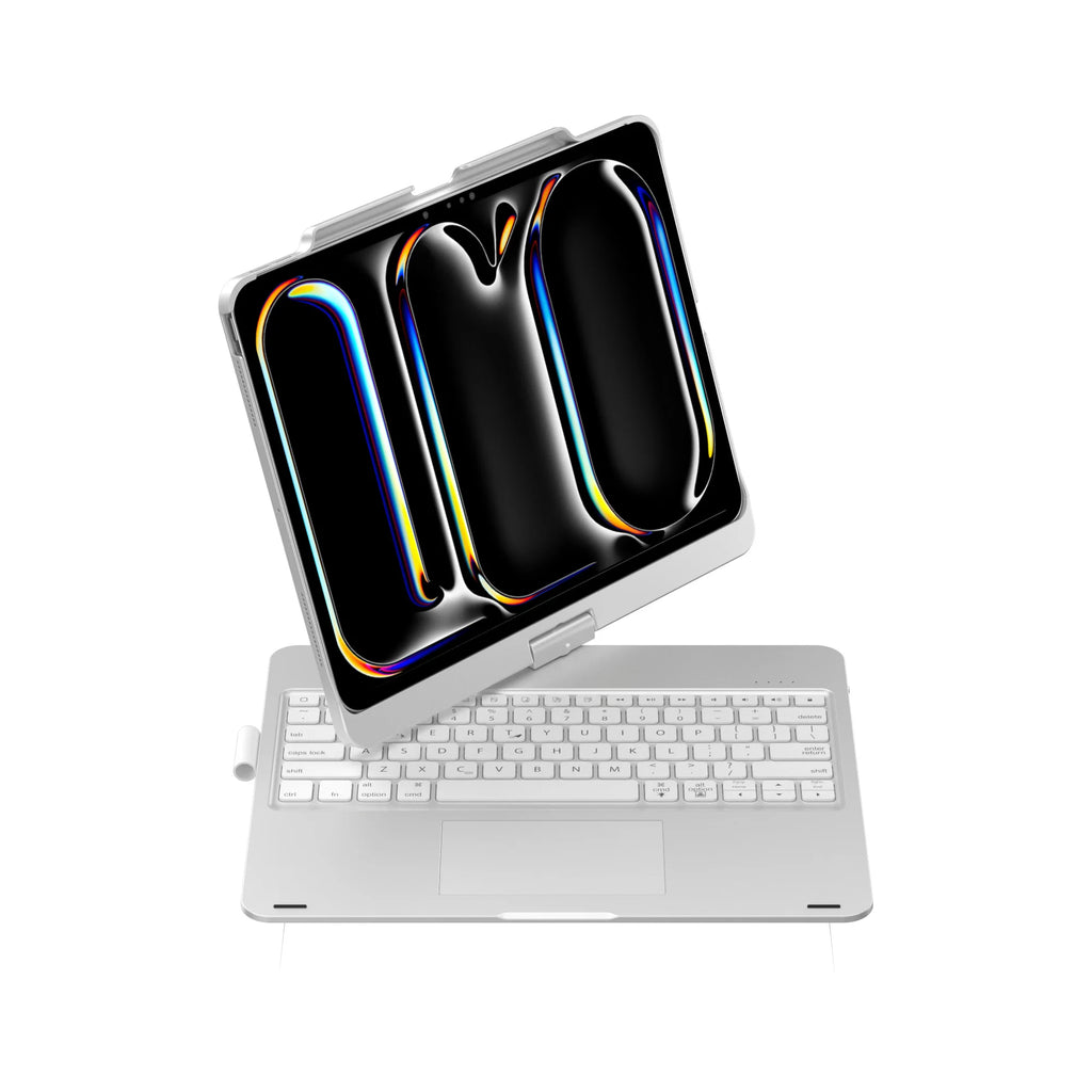 Portable 360 Degree Rotation Trackpad Wireless Backlit Keyboard Case for iPad Pro 12.9 Inch