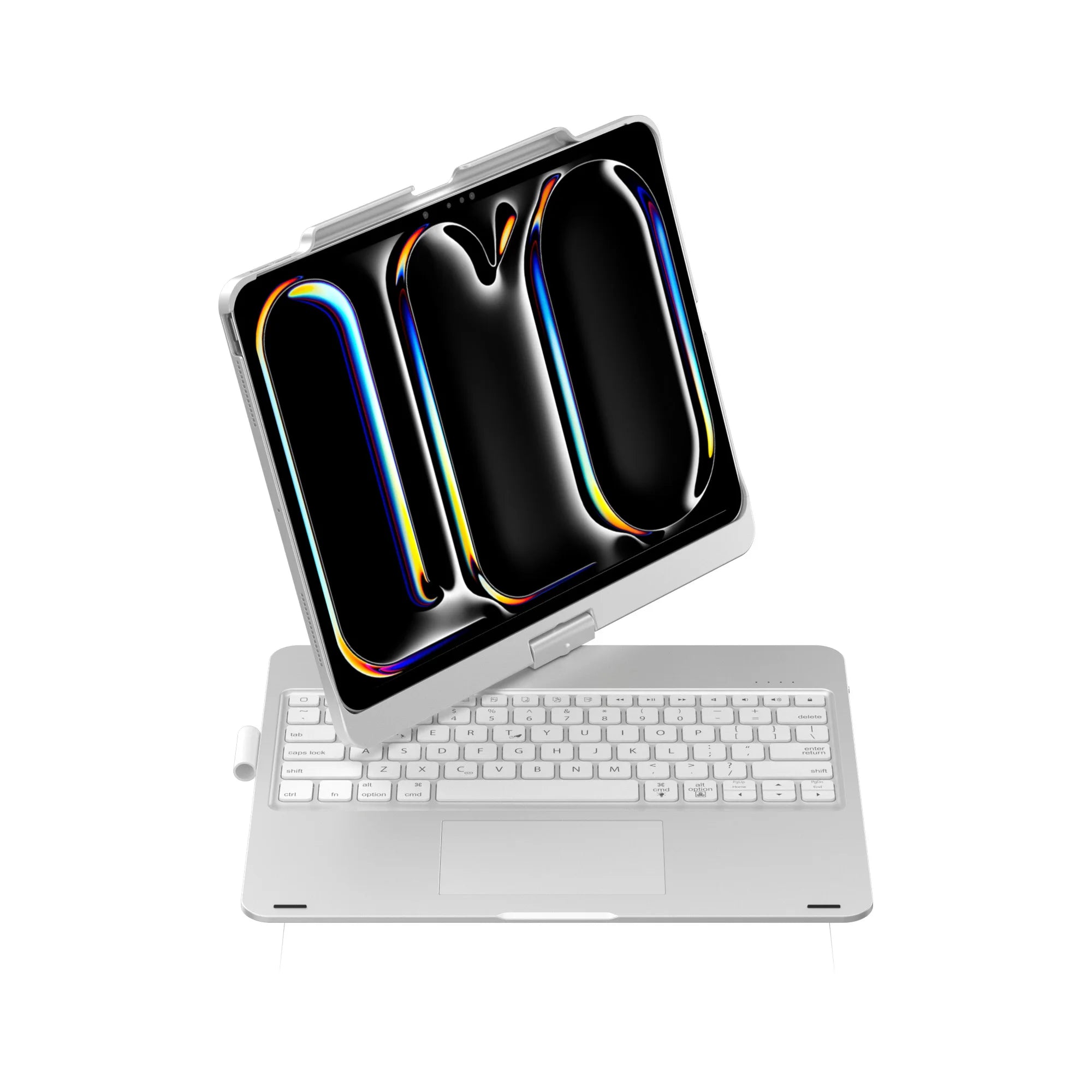 Portable 360 Degree Rotation Trackpad Wireless Backlit Keyboard Case for iPad Pro 12.9 Inch