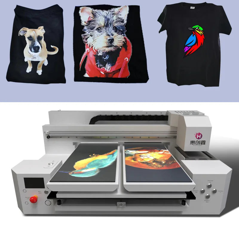 A2 A3 Clothes T Shirt T-shirts Textile Pigment Inkjet DTG Printer Printing Machine