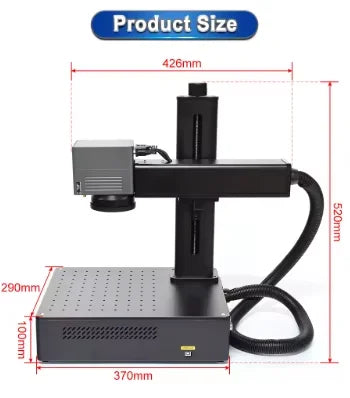 High Productivity Fiber Laser Cutting Machine with  Control Air-Cooled 0.01-0.1mm Marking Depth 7000-12000mm/s Speed
