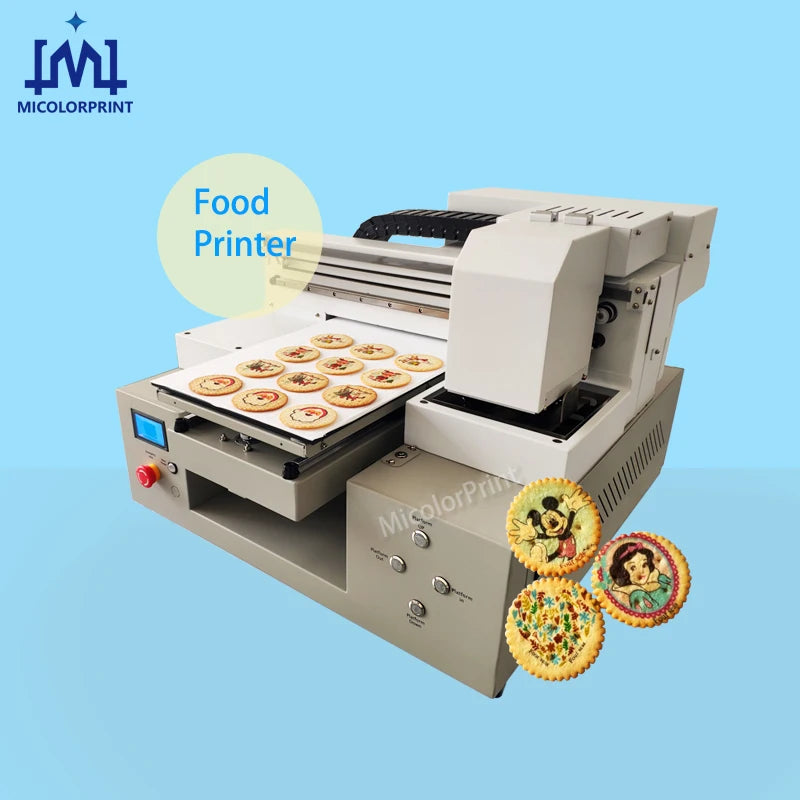 Factory Direct Sale Food Printer Cake Chocolate Candy Cookie Edible Ink Printing Machine A4 A3 Digital Flatbed Printer