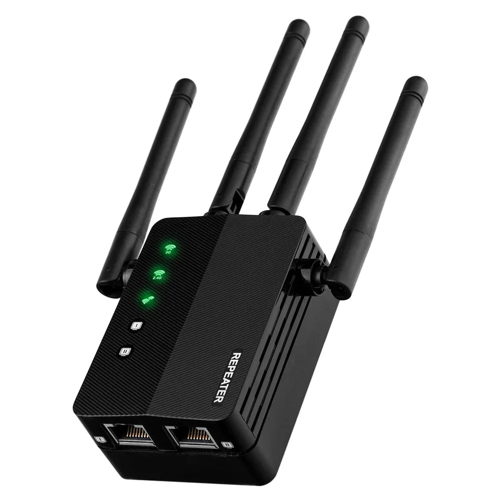 Custom Logo 802.11AC 1200Mbps 2.4G 5.8G Dual Band Wifi Repeater 1200M Wireless Range Extender
