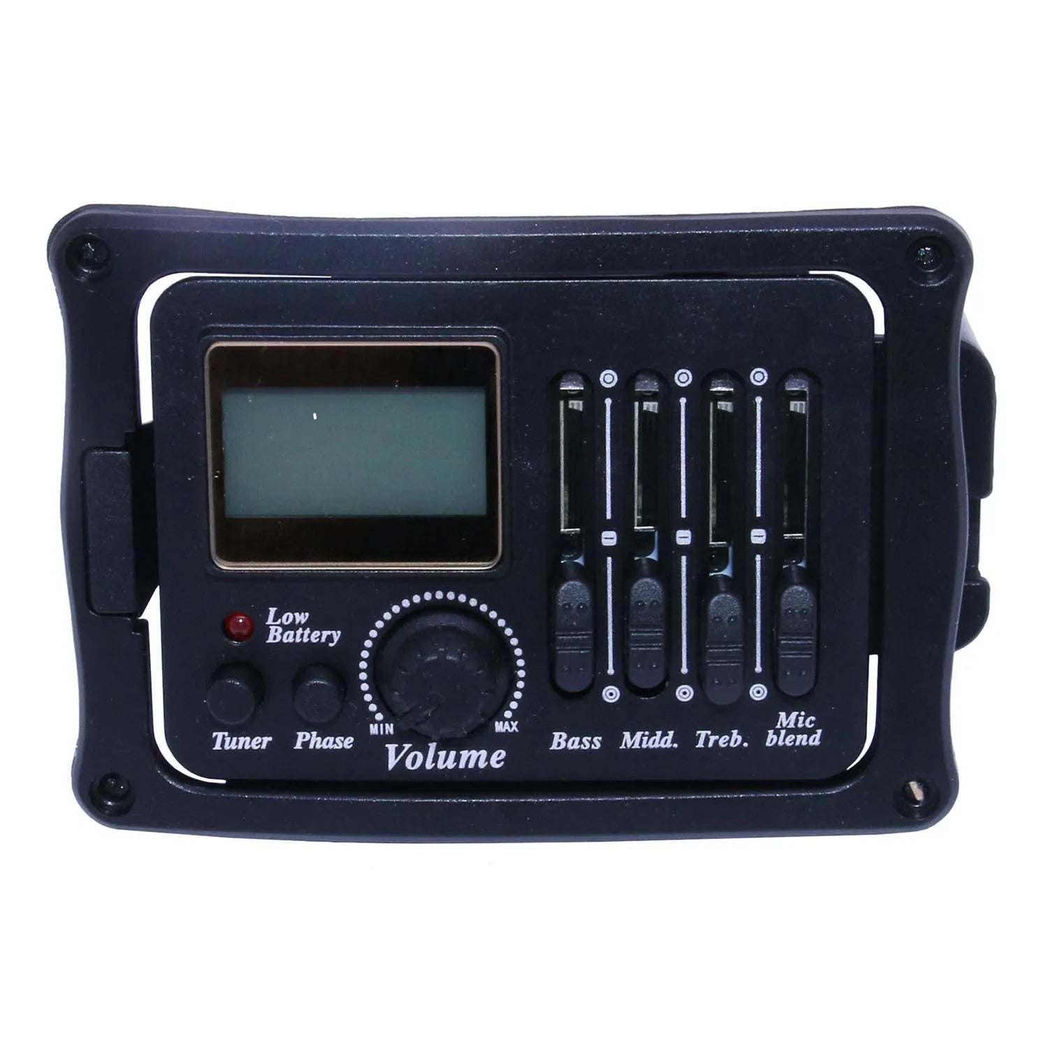 Wholesale B12 Acoustic Guitar Pickup 4 Bands EQ Equalizer Preamp Piezo Pickup with LCD Tuner