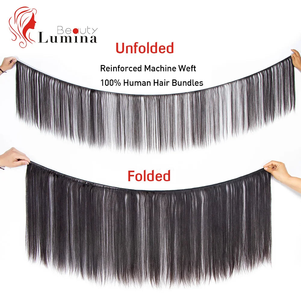Malaysian Straight Hair Bundles 100% Remy Human Hair Extension Natural Color Bundles Straight Hair Weaves Can Buy 1 Piece 10-40