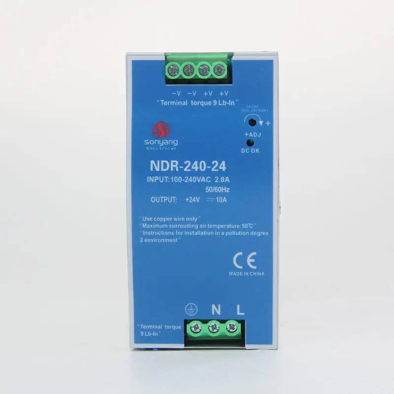 NDR Din Rail Series Power Supply NDR-240W Ultra-thin UPS Uninterruptible Switching Power Supply