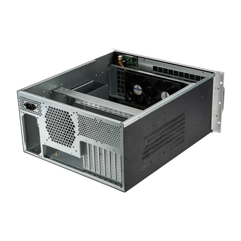 Newest Design 19inch Rackmount Server Chassis Support 2 PSU Eatx 5U Industrial Server Case With LCD Temp Screen