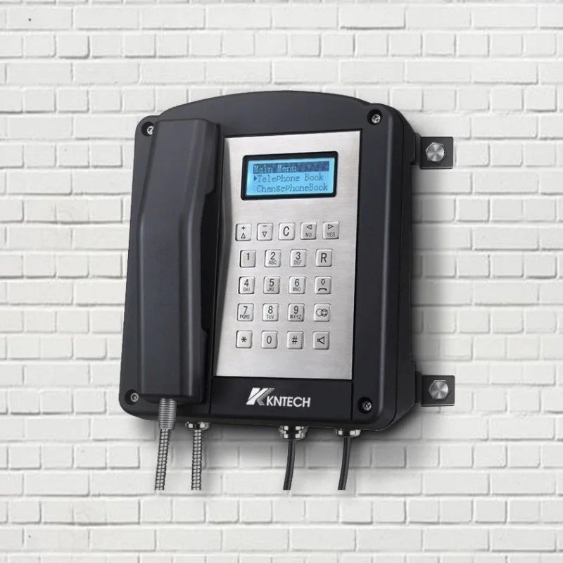 KOONTECH Anti Explosive Phone with LCD Display IECEx Approved Analog Explosion Proof Telephone KNEX1