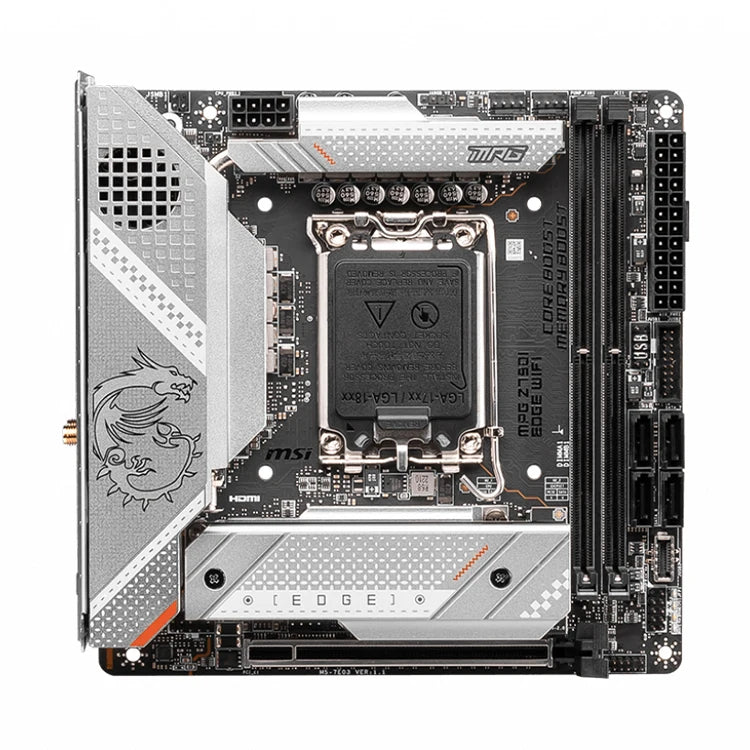 MSI MPG Z790I EDGE WIFI Used Gaming Motherboard Supports Socket LGA1700 for Intel 12th/13th Gen Desktop Processors
