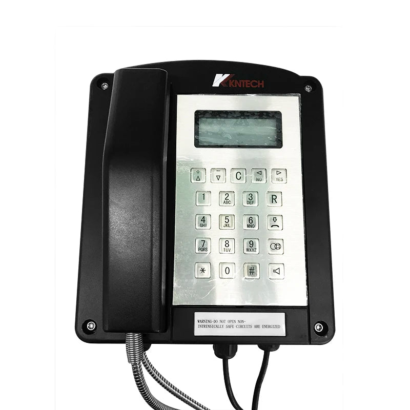 KOONTECH Anti Explosive Phone with LCD Display IECEx Approved Analog Explosion Proof Telephone KNEX1