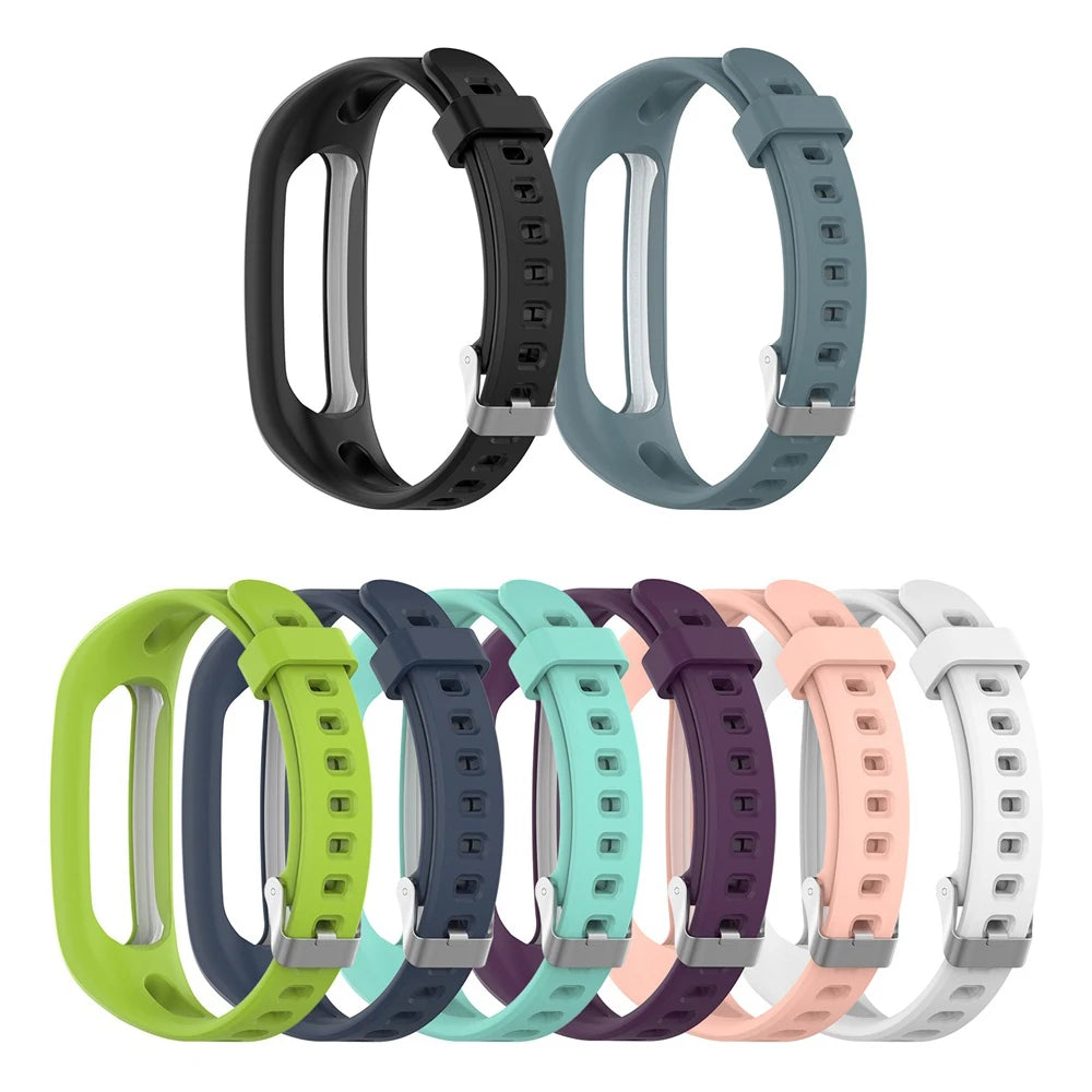 Silicone Watch Band for Huawei Band 4e 3e Honor Band 4 Running Adjustable Bracelet Wristband Smart Watch Replacement Strap