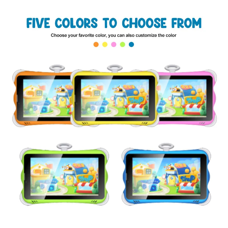 Tablett Pour Enfant Tablet Android With Sim,7 Inch Silicone Case 3G Phone Kids Educational Tablet With Sim Card Slot
