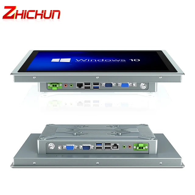 ZhiChun Win10 Industrial PC Touch Screen Wholesale 21.5" Embedded Industrial Ip65 Waterproof Capacitive Flat Screen Panel PC