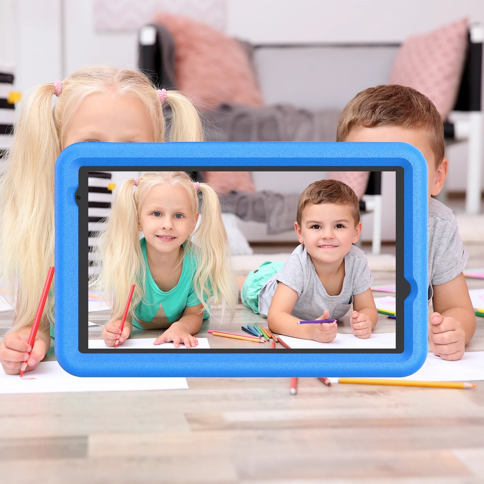 PRITOM Wholesale Bulk Custom  Kids Learning Tablet Android 8 Inch Kids Education Tablet for Children Learning Machine
