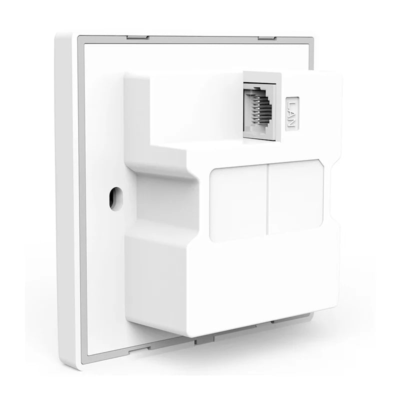 Tenda W12 300Mbps Dual Band Gigabit In-Wall WiFi AP 86mm IEEE 802.11n/g/b WEP Encryption 2x2 Antennas for Home Use