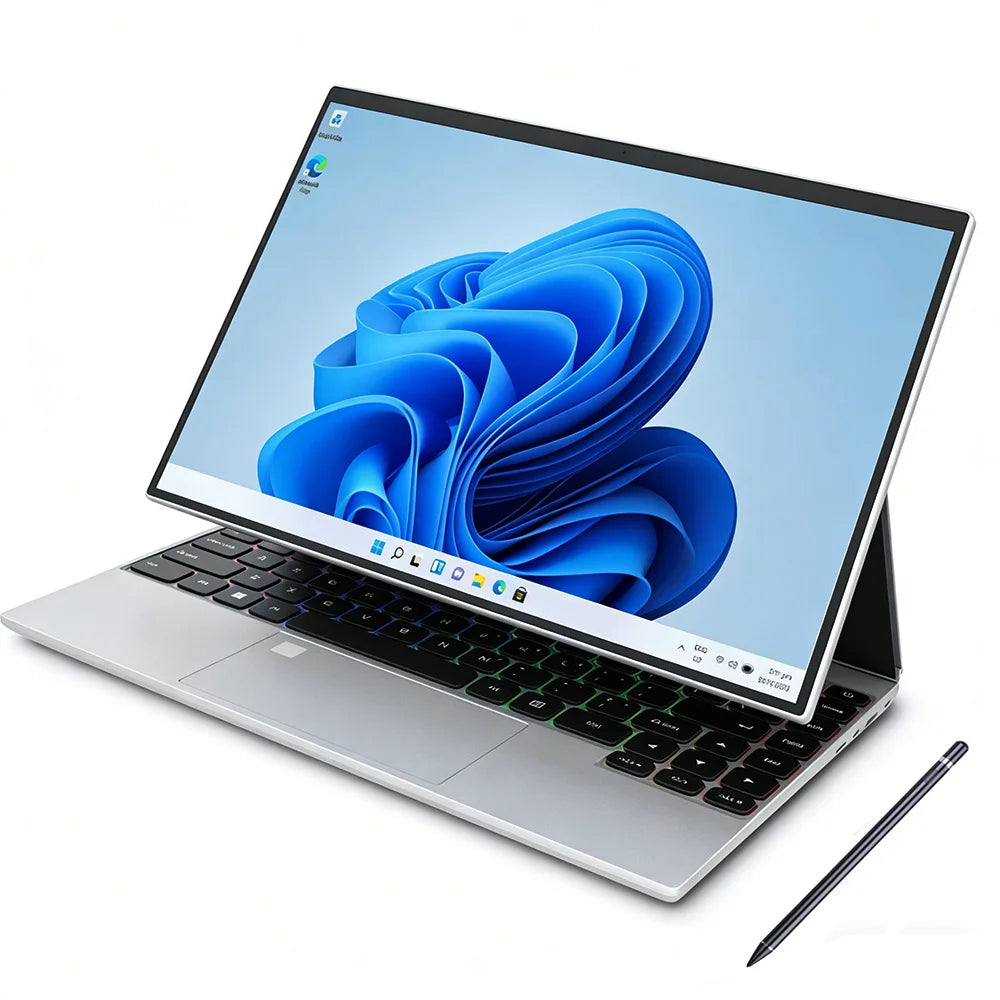 Wholesale Office 14 Inch Touch Screen Intel N95 16G 32GB 2 in 1 Yoga Portable Tablet Laptop Fingerprint Unlock Business Laptops