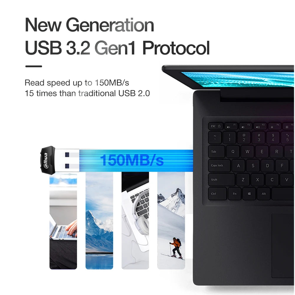 Dahua U166 Mini USB Flash Drive USB3.2 Gen1 Ultra Small 32GB 64GB USB Pendrive Pen Drives Memory Stick for PC New Product