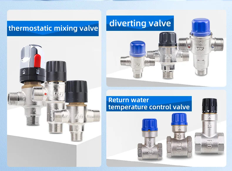 China Manufacturer 3/4" DN20S Solar Heater Thermostatic Control Valve for Water with OEM Customization