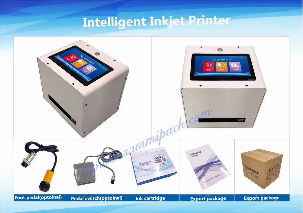 Desktop Static Packaging Plastic Bag Aluminium Cans Plastic Bottles Inkjet Printer