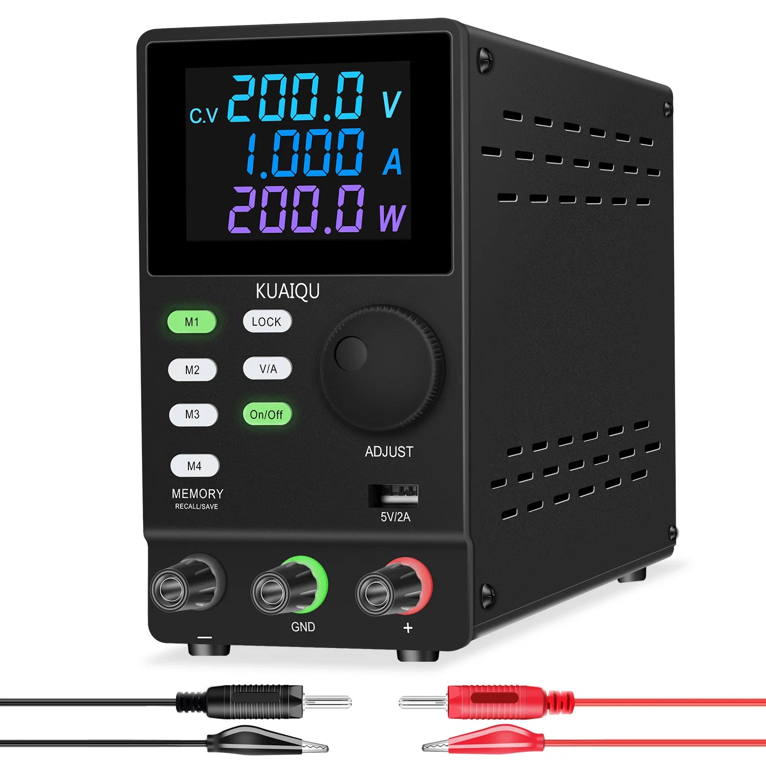 KUAIQUA SPPS2001D 200W 200V 1A Programmable With RS232 Interface Adjustable Switching Power Supply Lab Voltage Regulator