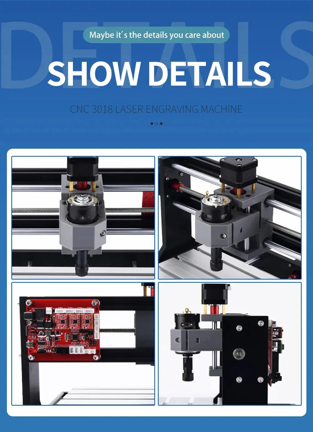 Multi-Spindle Mini CNC Router Machine 3018 Max for Home 3D Wood Carving Business Easy Operate Key Motor for CNC Milling