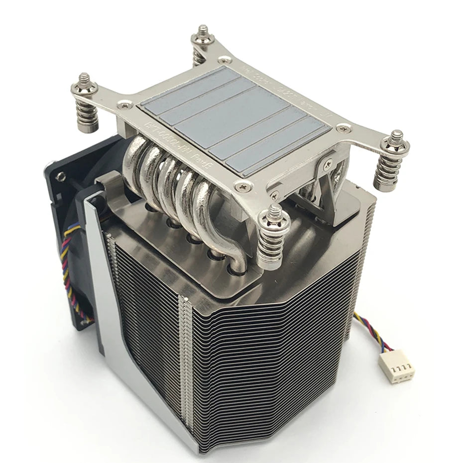 COOLSERVER R20 Cpu Cooler LGA 2011 Cooling Fan 5 Heat Pipes CPU Cooling 4 Pin PWM PC Quiet Intel LGA 2011 2066 CPU Cooling Fan