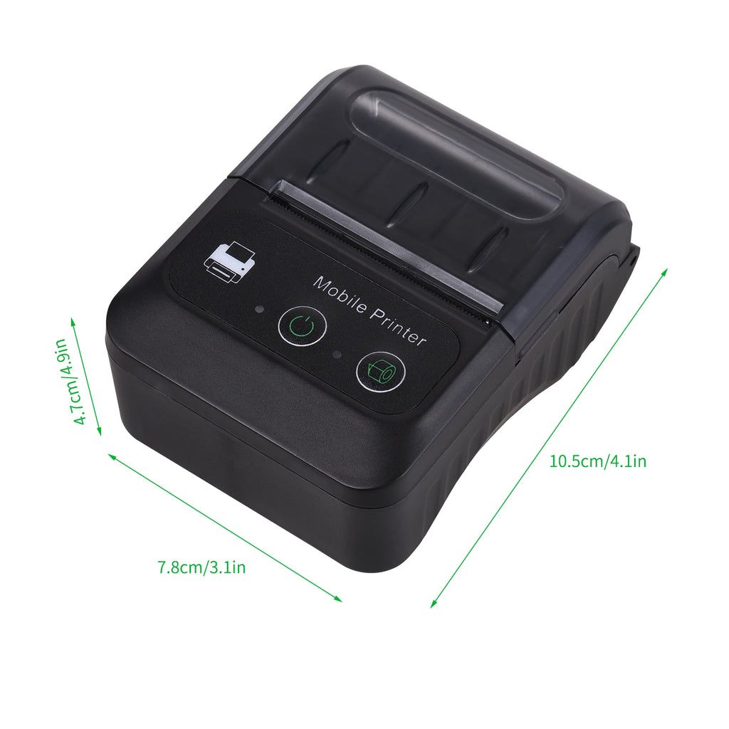 Portable 2 Inch Mini Thermal Printer  Wireless Label Maker for Android IOS Windows