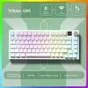 75% Keyboard 81 82 Keys Green Red Switch Custom Keycap Mini USB Wired Gaming Fashion RGB Backlit Optical Mechanical Keyboard