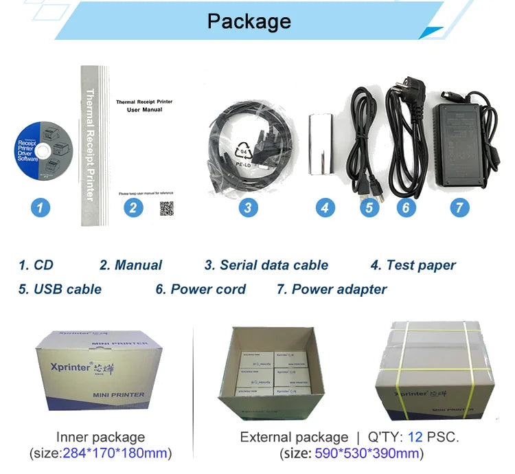 4 Inch BT  USB 110mm A6 Thermal Shipping Label Printer with Ribbon for 4x6  Waybill Printing and Other Sticker