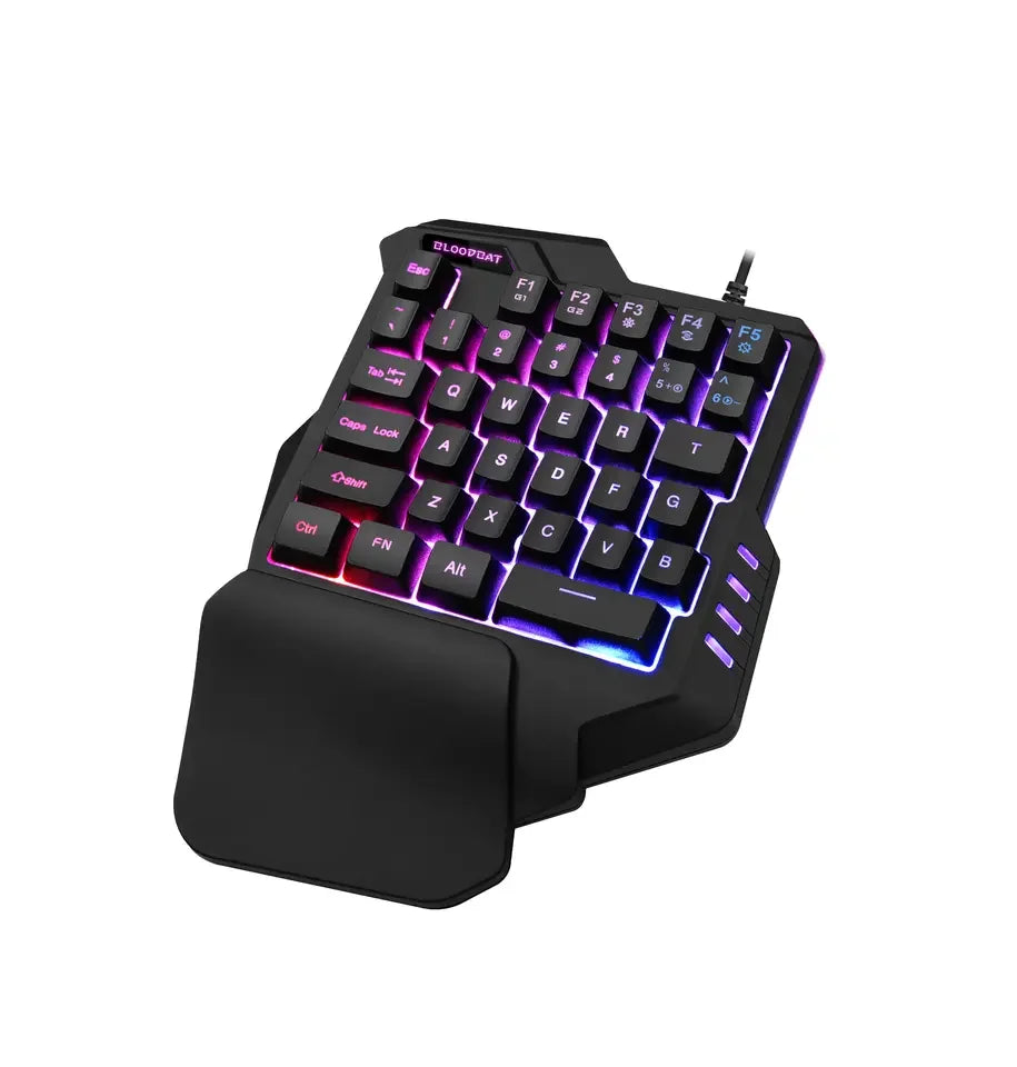 Hot 38 Keys Mechanical Axis rainbow Racing Lantern G92 Keyboards Programmable One Handed Mini Gaming Keyboard Factory Price
