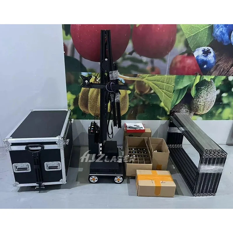 HJZ Laser Hot Selling 5D Vertical Printing Outdoor UV Wall and Floor All-In-One Printer for Decor 2 in 1