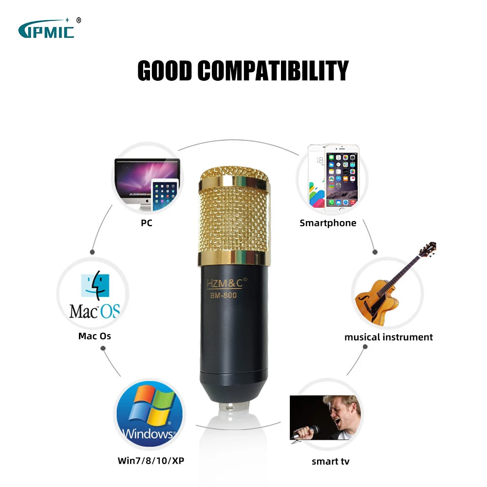 Foldable Voice Recording Usb Bm800 Professional Microphone Studio Condenser Microphones