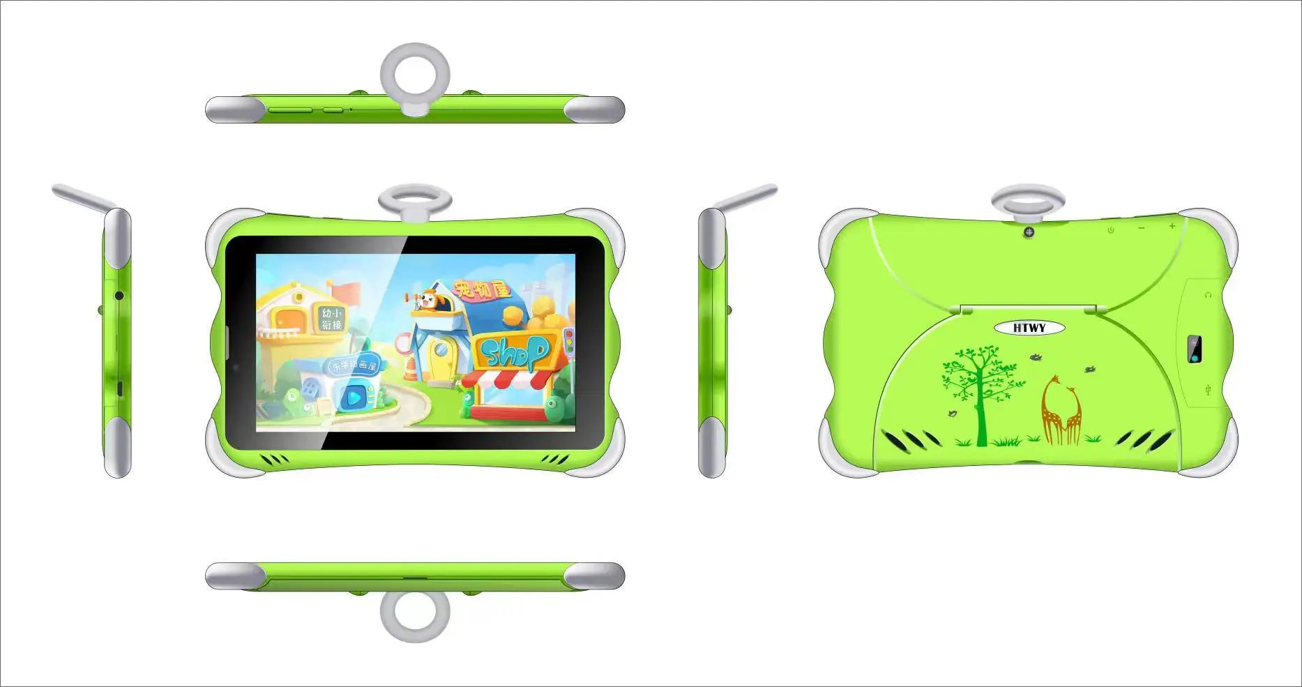 Export 7inch Kids Tablet Pc Android 2SIM 7 Inch 12+256G Android Tablet PC 3G Call +WiFi Children's Toy + Android Tablet